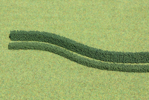 3 flexible Hecken dunkelgrün 7 x 7 mm, je 50 cm lang