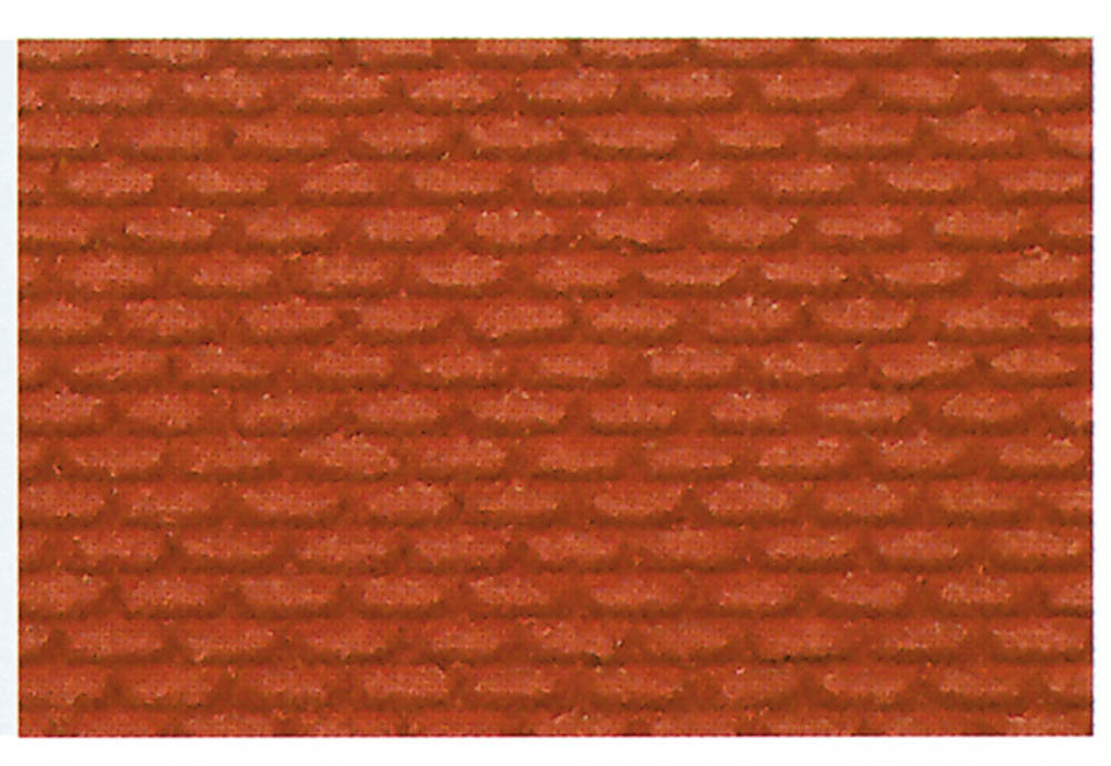Ziegelsteinmauer H0/TT, 28x14 cm, 2 Stück