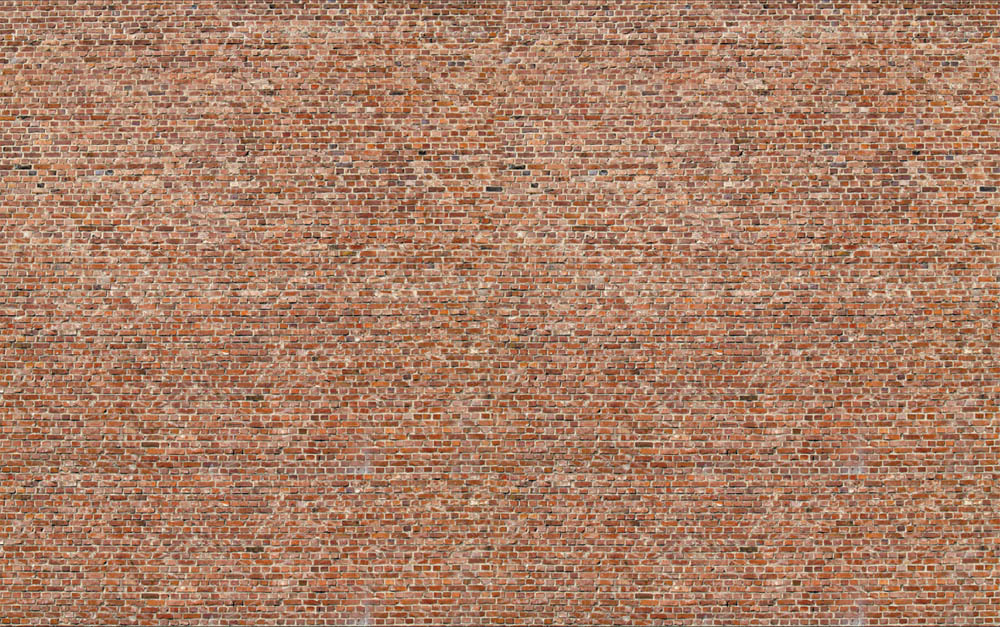 Ziegelsteinmauer H0, 3 Stück 31x21 cm